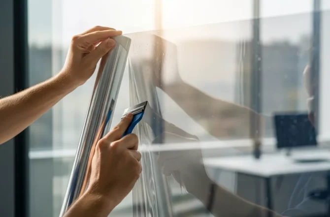 Aplicação de Películas de Controle Solar ou de Segurança