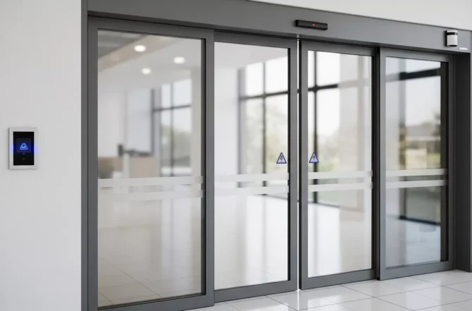 Portas de Vidro Automáticas (sensores e sistemas de abertura)