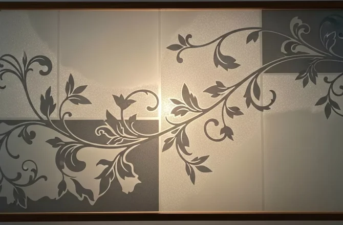 Vidros serigrafados e jateados (para decoração)